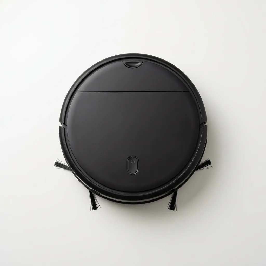 DustaPro Overhead View Showing Single Top Button and Hinged Dustbin Door